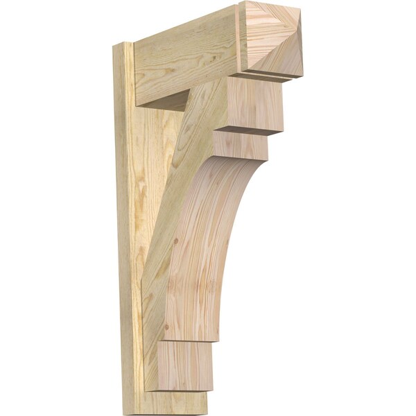 Ekena Millwork Merced Rough Sawn Arts and Crafts Outlooker, Douglas Fir, 8"W x 22"D x 34"H OUT08X22X34MRC03RDF - main